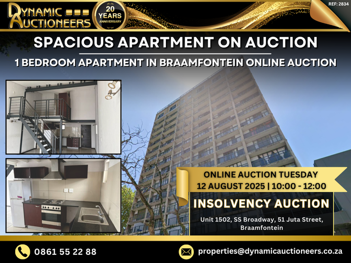 1 BEDROOM APARTMENT IN BRAAMFONTEIN
