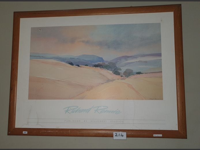 FRAMED PRINT "LANDSCAPE" BY PICHARD RENNIE