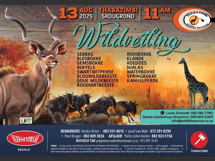 THABAZIMBI WILDLIFE SERVICES WILDVEILING 