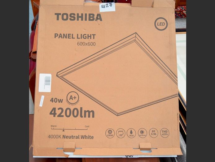 TOSHIBA 40W LIGHT PANEL, 59.5 x 59.5cm [For suspended ceiling]