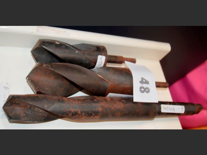 LOT OF 3: STEEL HEAVY DUTY DRILL BITS