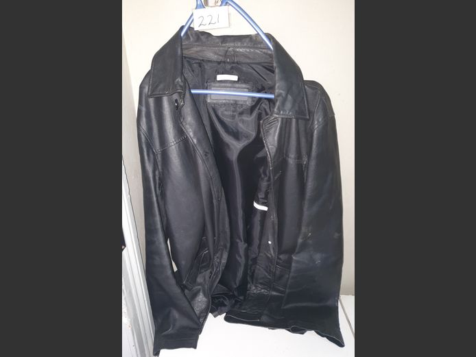 STONE HARBOUR BLACK LEATHER MEN'S JACKET [Size: Large]