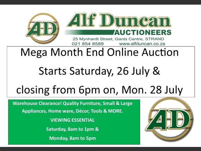 Mega Month End Warehouse Clearance Timed Online Auction