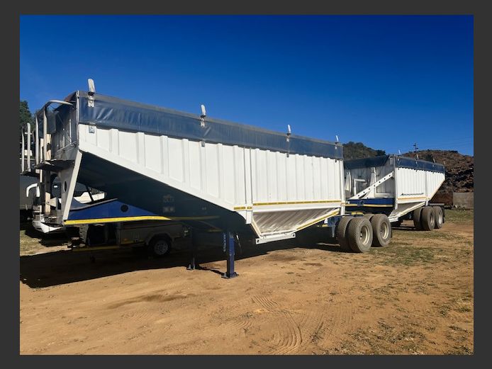 Tandem Bottom Dump Rear Link Trailer