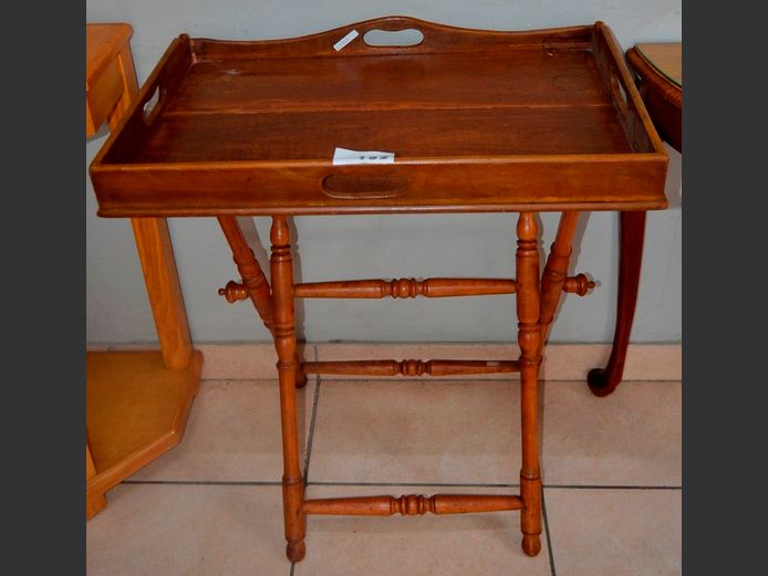 BUTLER'S TRAY ON STAND, 68 x 45 x 82cm