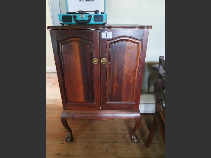 Imbuia Ball & Claw 2- Door Drinks Cabinet