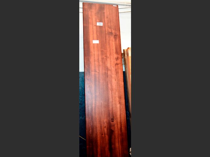 LOT OF 2: STAINED OAK COUNTER TOPS, 210 x 45cm