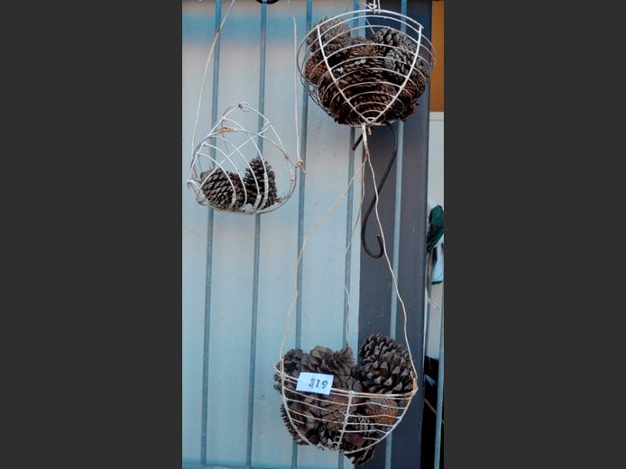LOT: WIRE PLANT BASKETS