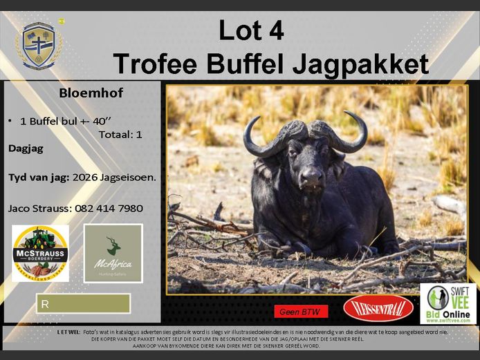 Trofee Buffel Jagpakket
