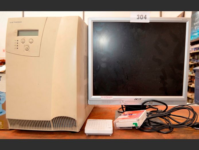 POWERWARE U.P.S. & AN ACER MONITOR [Switch on, untested further]