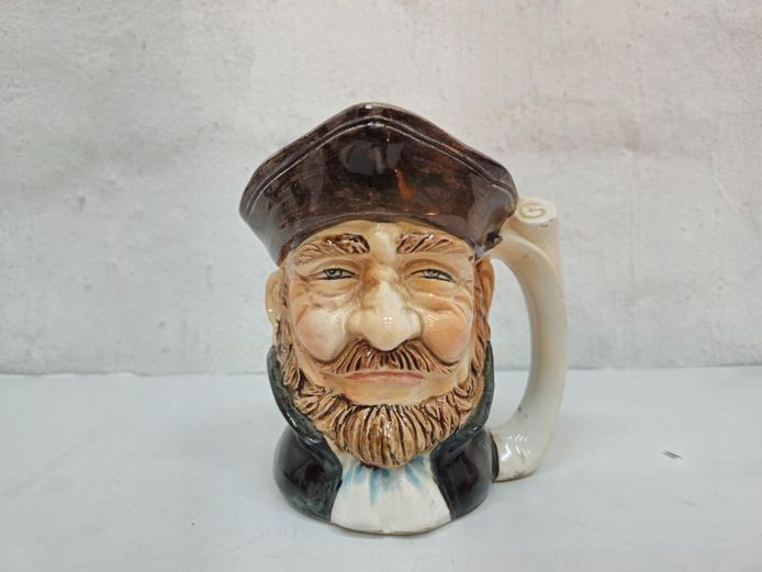 Vintage Ceramic Hand-Painted Toby Character Jug