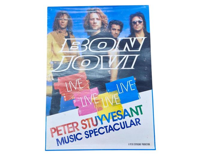 Vintage Promotional Bon Jovi Peter Stuyvesant Poster