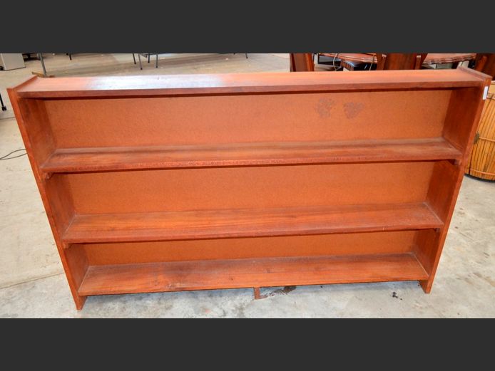 TEAK 3-TIER BOOKSHELF, 170 x 20 x 104cm