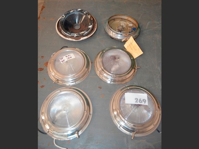 LOT: CHROME CEILING LIGHTS