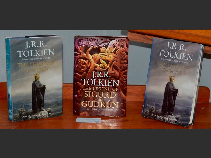 COLLECTION OF 3 J.R.R. TOLKIEN BOOKS: CHILDREN OF THE HURIN & SIGURD & GUDREN
