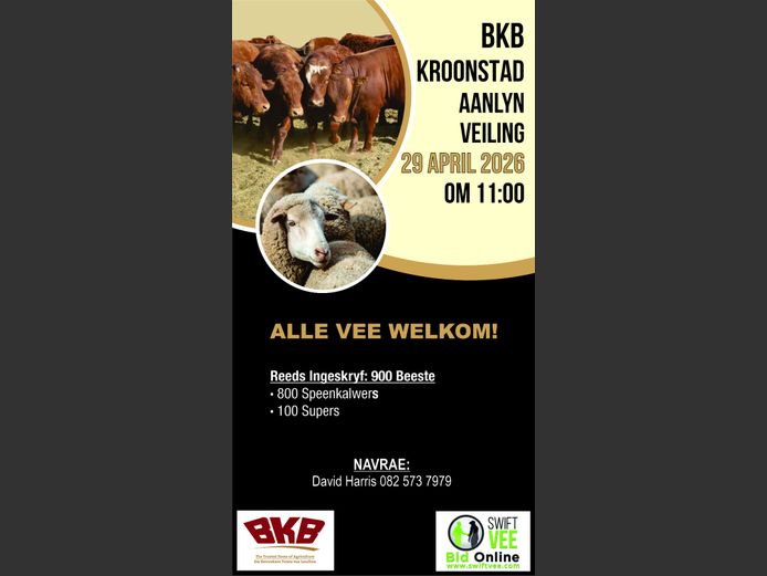 KROONSTAD SPEENKALF & STOORLAM VEILING