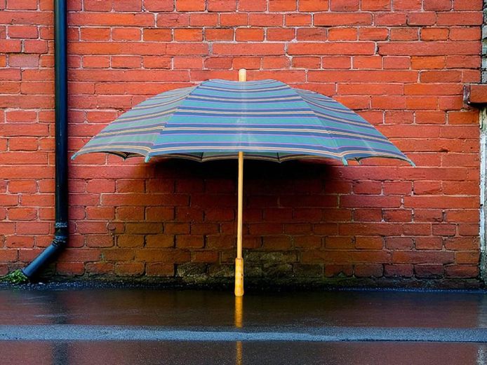 Vintage Bamboo Umbrella
