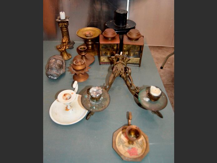 COPPER LANTERNS, BRASS CANDLE HOLDERS, etc