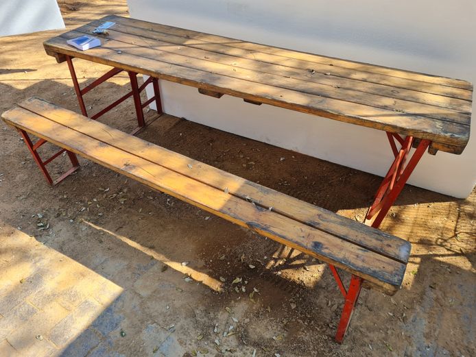 CANTEEN TABLE AND BENCHES