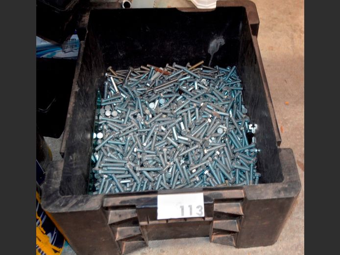 LARGE LOT IN CRATE: 8mm x 50mm HEX BOLTS