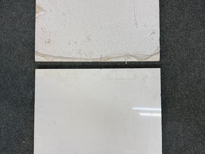 2 x White ceaser stone quarts 