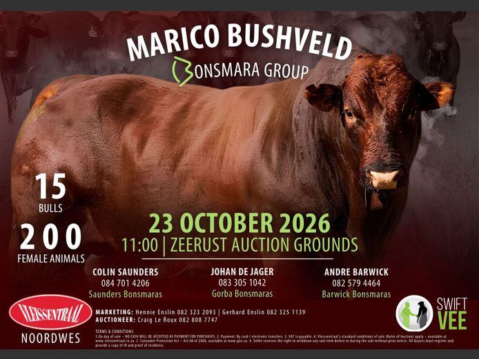MARICO BUSHVELD BONSMARA GROUP AUCTION