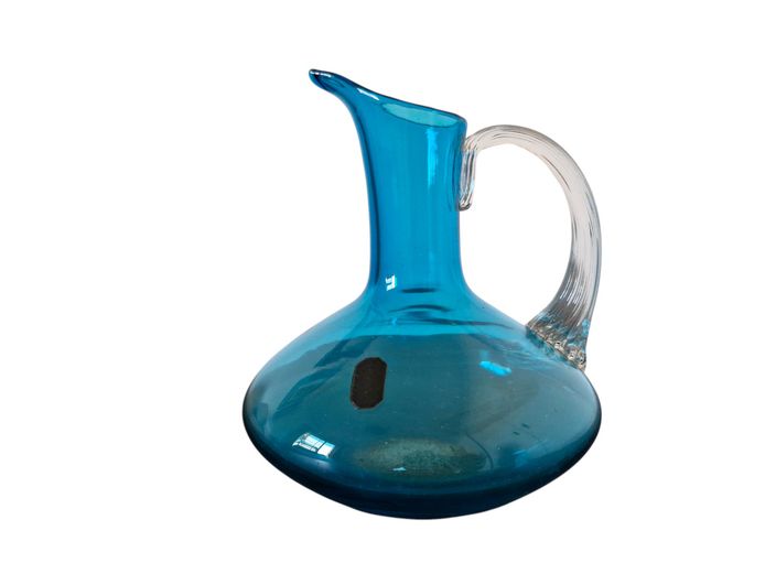 Vintage Empoli Italian Art Glass Pitcher 