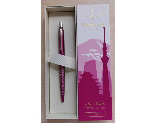 PARKER JOTTER SPECIAL EDITION GLOBAL ICONS BALLPOINT PEN IN TOKYO PINK