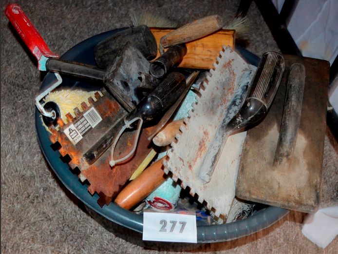 RUBBER MALLET, TROWELS, PAINT ROLLERS, etc
