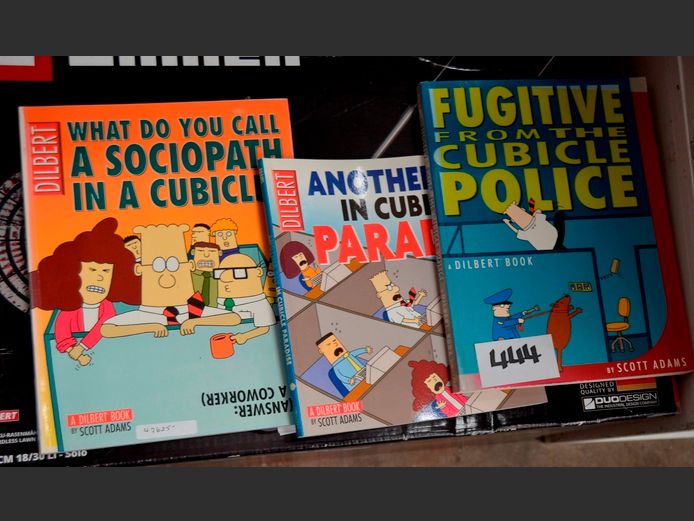 LOT OF 3: SATIRICAL COMIC BOOKS BY SCOTT ADAMS