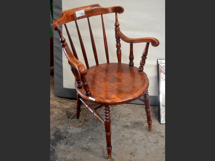 VINTAGE SPINDLE BACK ARMCHAIR