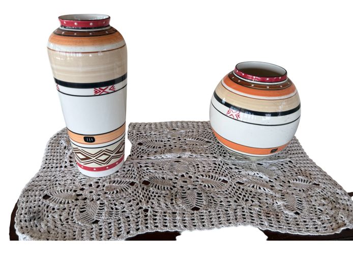 Pair of Decorative Ceramic Vases