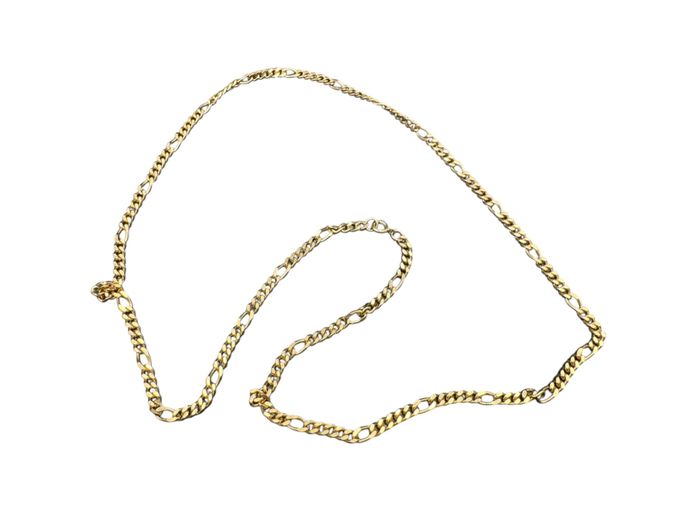 Vintage Gold-Tone Figaro Link Necklace