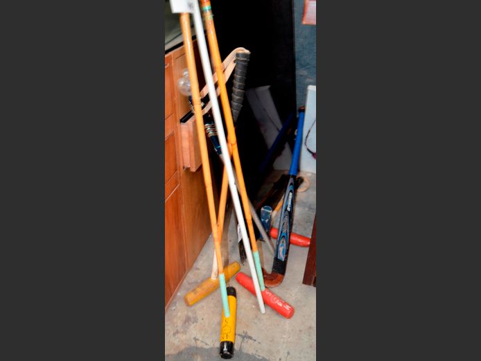 POLO MALLETS, HOCKEY STICK, STORMERS FLAG, etc
