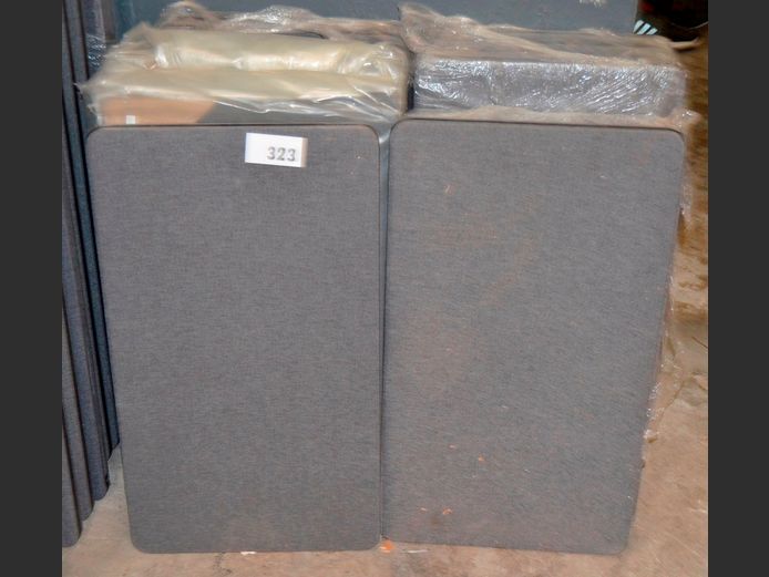 LOT: GREY CLUSTER DESK PARTITIONING