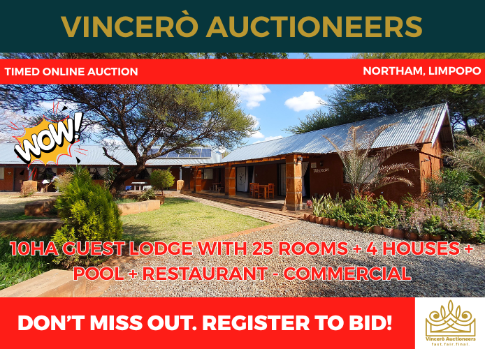10 HA Fully Operational Guest Lodge With A Restaurant in Northam, Thabazimbi - Fully Equipped - COMMERCIAL ZONING, Sold Lock, Stock and Barrel