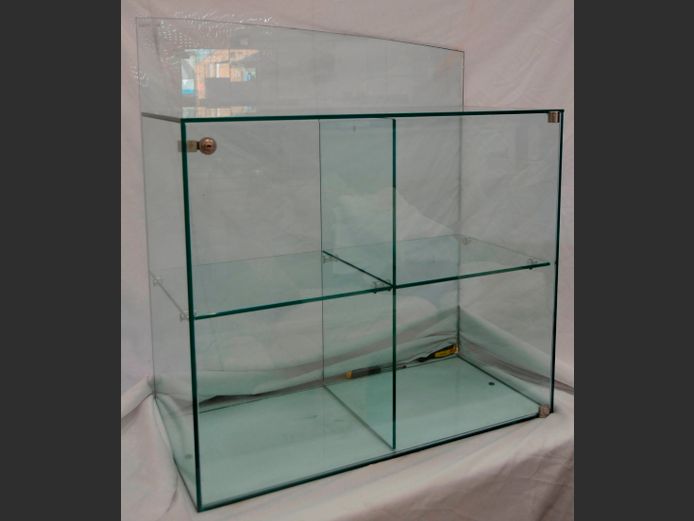 SINGLE DOOR GLASS DISPLAY CABINET, 84 x 39 x 91cm