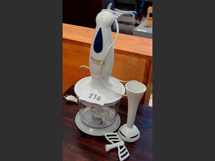 PINEWARE STICK BLENDER WITH ATTACHMENTS [Switches on, untested further]