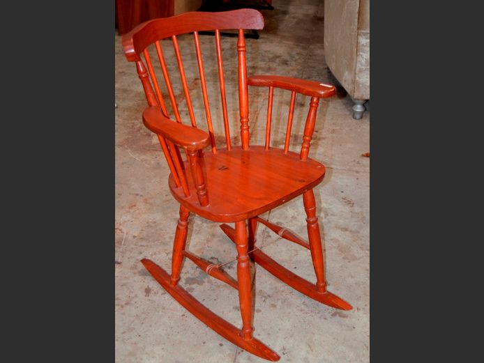 PINE ROCKING ARMCHAIR