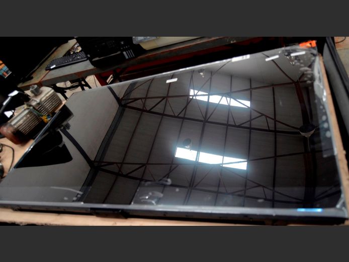 TCL 55" L.E.D. TV [Switches on, untested further, screen cracked] ### LICENCE PLEASE ###