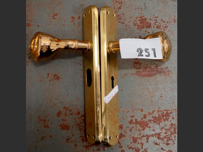 SET BRASS DOOR HANDLES