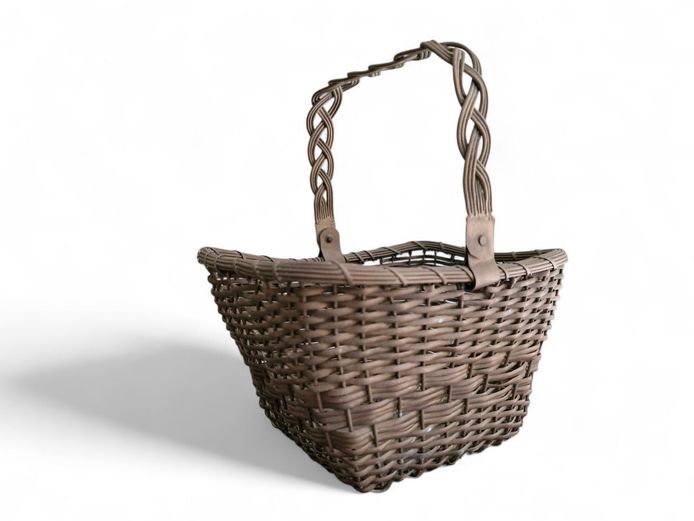 1960's All Copper Wire Weaved Basket