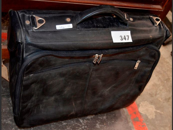 BUSBY LEATHER TROLLEY BAG