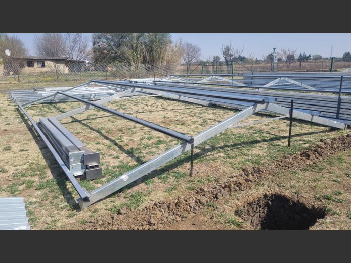 6mx9m steel structure with no zinc height 3m