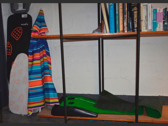 IRONING BOARD, BEACH UMBRELLA, etc