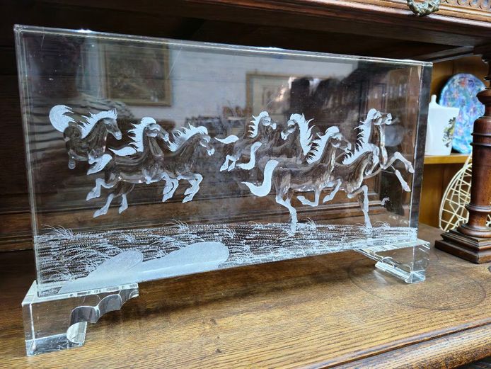 Crystal Glass Etched Hologram