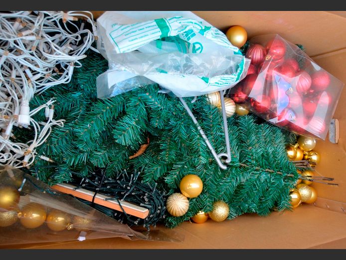 CHRISTMAS TREE WITH DECORATIONS