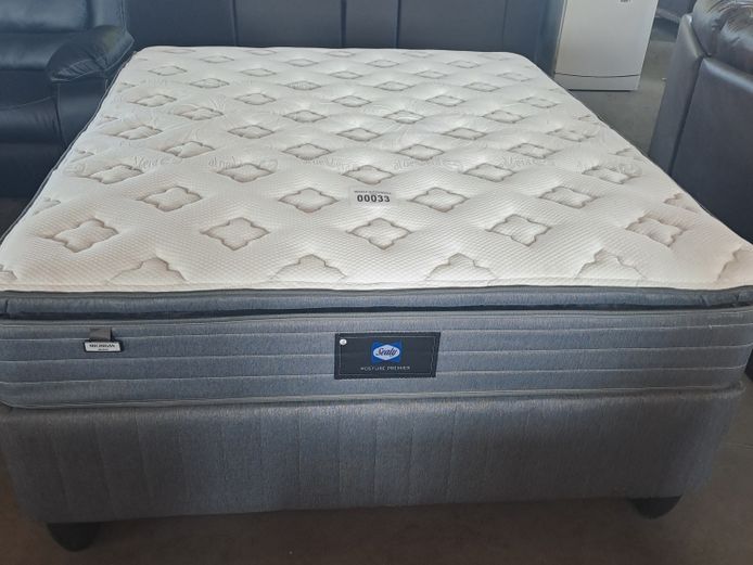 SEALY POSTURE PREMIER MICHIGAN QUEEN BASE SET 