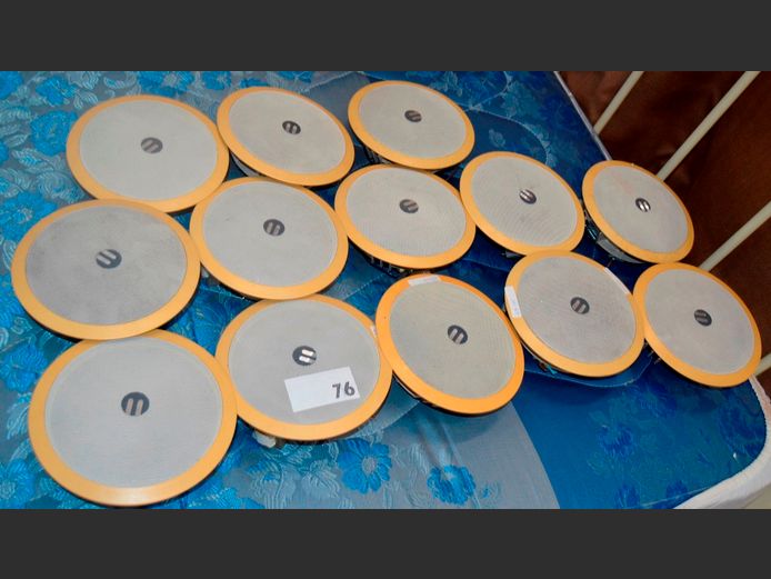 LOT OF 13: ELLIES CEILING MOUNT SPEAKERS [Untested]