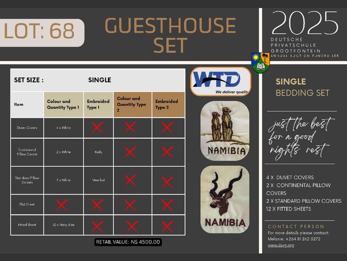 GUESTHOUSE SET | SINGLE BEDDING SET
